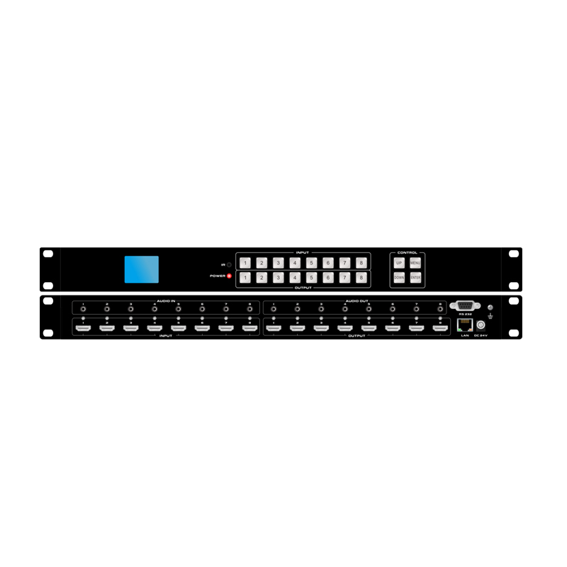 HD0808      HDMI 矩阵处理器 